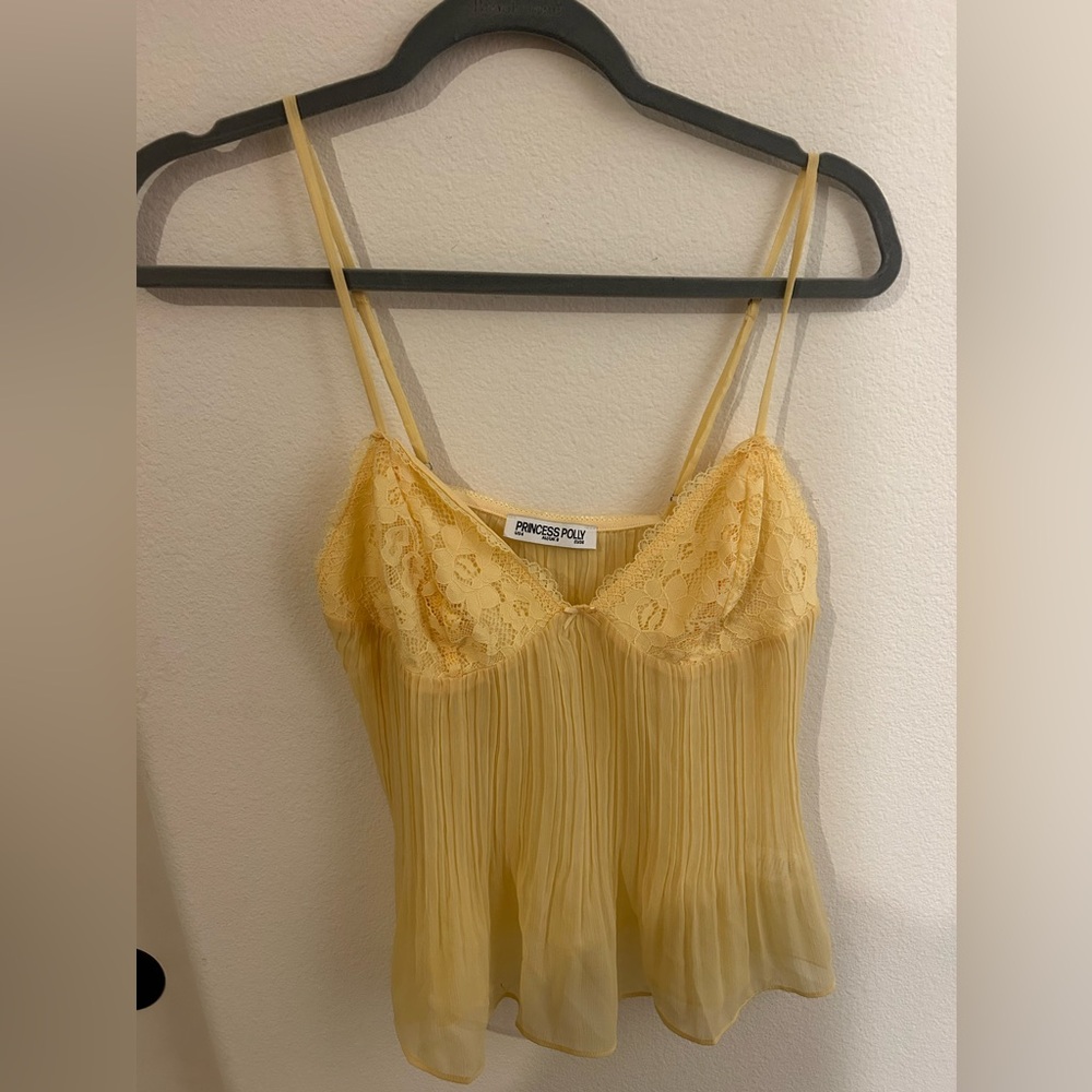 yellow princess polly top
